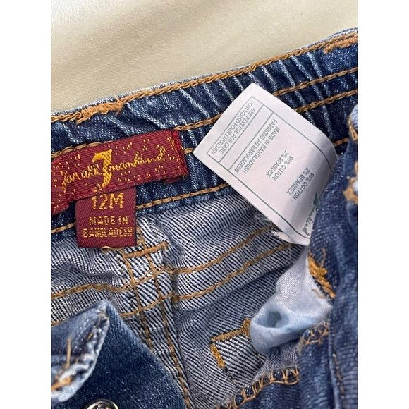 7 for all Mankind Medium-Wash Denim Rolled Bottom Shorts - Picture 9 of 9